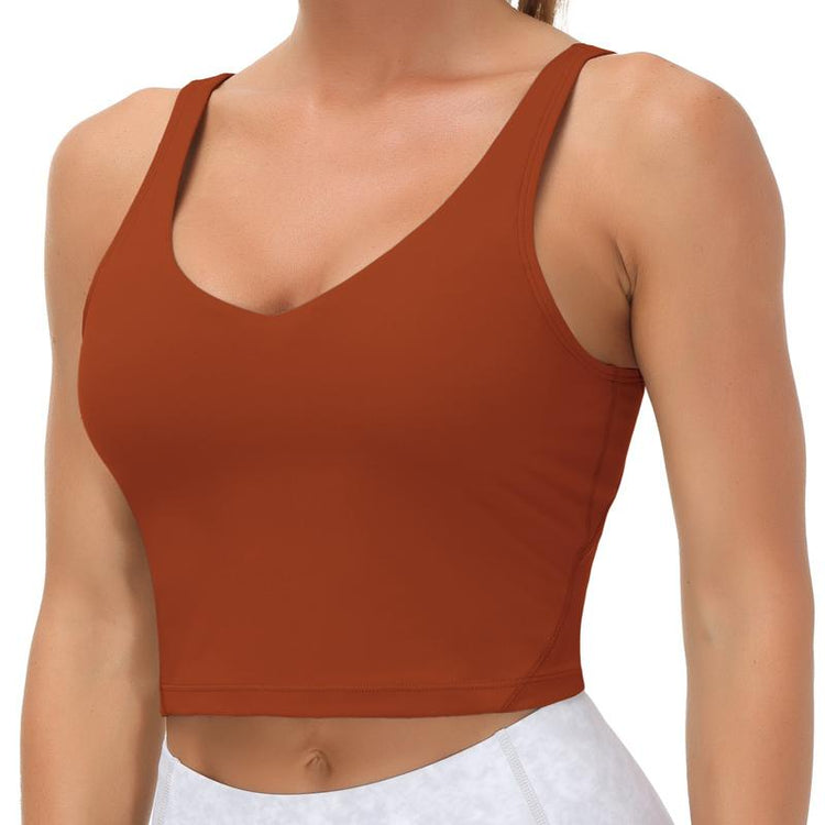 THE GYM PEOPLE Sports Bra for Women Longline Padded Bra Yoga Crop Tank Tops Fitness Workout Running Top Tiktokshopbacktoschool Summer Athletic Wear