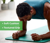 Thick Yoga Mat with Easy-Cinch Yoga Mat Carrier Strap - Fitness & Exercise Mat, 72"L X 24"W X 2/5 Inch Thick - Perfect Gift