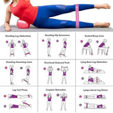 JAKKOFOXX Resistance Loop Exercise Bands - Set of 5 for Home Fitness, Strength Training, Physical Therapy and Stretching