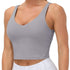 THE GYM PEOPLE Sports Bra for Women Longline Padded Bra Yoga Crop Tank Tops Fitness Workout Running Top Tiktokshopbacktoschool Summer Athletic Wear