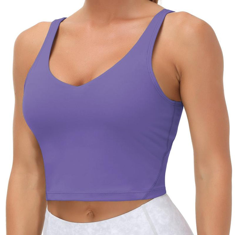 THE GYM PEOPLE Sports Bra for Women Longline Padded Bra Yoga Crop Tank Tops Fitness Workout Running Top Tiktokshopbacktoschool Summer Athletic Wear
