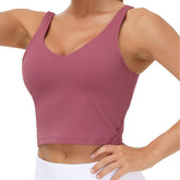 THE GYM PEOPLE Sports Bra for Women Longline Padded Bra Yoga Crop Tank Tops Fitness Workout Running Top Tiktokshopbacktoschool Summer Athletic Wear