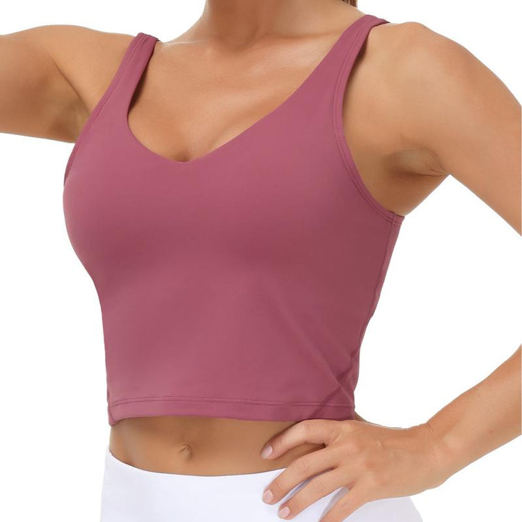 THE GYM PEOPLE Sports Bra for Women Longline Padded Bra Yoga Crop Tank Tops Fitness Workout Running Top Tiktokshopbacktoschool Summer Athletic Wear
