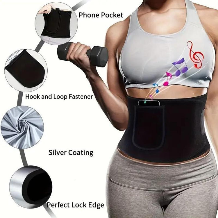 Sports Waist Blet, 1 Count Breathable Waist Support, Waist Support for Running, Fitness, Walking, Cycling, Running, Gym Accessories