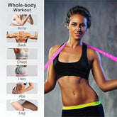 JAKKOFOXX Resistance Loop Exercise Bands - Set of 5 for Home Fitness, Strength Training, Physical Therapy and Stretching