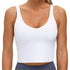 THE GYM PEOPLE Sports Bra for Women Longline Padded Bra Yoga Crop Tank Tops Fitness Workout Running Top Tiktokshopbacktoschool Summer Athletic Wear