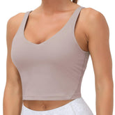 THE GYM PEOPLE Sports Bra for Women Longline Padded Bra Yoga Crop Tank Tops Fitness Workout Running Top Tiktokshopbacktoschool Summer Athletic Wear