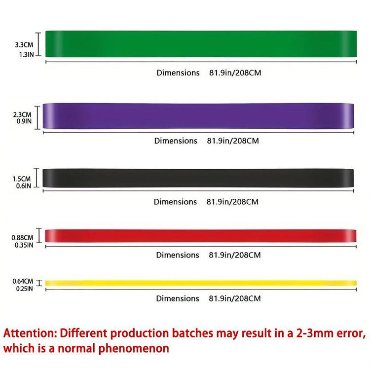 Resistance Band, 5 Counts/Set Durable Stretching Band, Elastic Band for Home Gym Workout, Fitness Equipment for Men and Women, Fitness Workout, Calisthenics Tools, Flex Straps, Exercise Equipment, Fitness Training Band, Home Gym Kit