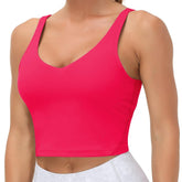 THE GYM PEOPLE Sports Bra for Women Longline Padded Bra Yoga Crop Tank Tops Fitness Workout Running Top Tiktokshopbacktoschool Summer Athletic Wear