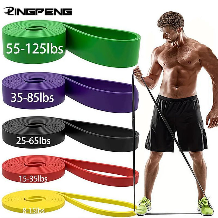 Resistance Band, 5 Counts/Set Durable Stretching Band, Elastic Band for Home Gym Workout, Fitness Equipment for Men and Women, Fitness Workout, Calisthenics Tools, Flex Straps, Exercise Equipment, Fitness Training Band, Home Gym Kit